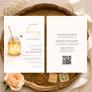 All in One Little Honey op Weg Baby Shower Kaart