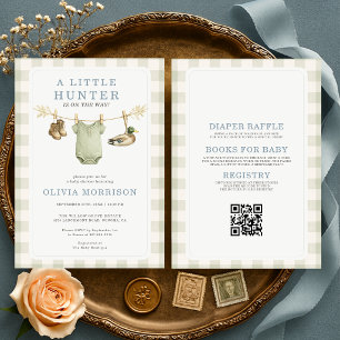 All in One Little Hunter on the Way Baby Shower Kaart