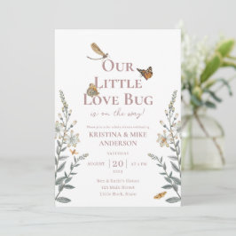All-in-One Little Love Bug Baby Shower Uitnodiging