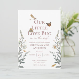 All-in-One Little Love Bug Baby Shower Uitnodiging