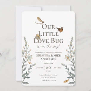 All-in-One Little Love Bug Baby Shower Uitnodiging