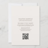 All in One Little Putter Golf Baby Shower Kaart (Achterkant)