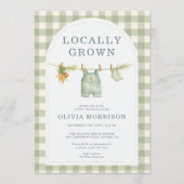 All in One Locally Grown Baby Shower Kaart (Voorkant)