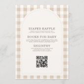 All in One Lokale Baby Shower Kaart (Achterkant)