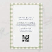 All in One Lokale Baby Shower Kaart (Achterkant)