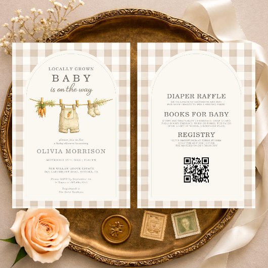 All in One Lokale Baby Shower Kaart