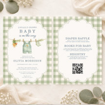 All in One Lokale Gingham Baby Shower