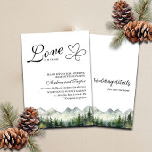 All in One Love is in de lucht Casual bruiloft Kaart