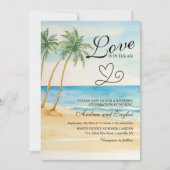 All in One Love is in de lucht QR Code Trouwen Kaart (Voorkant)