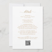 All in One met Details Gouden Calligraphy Bruiloft Kaart (Achterkant)