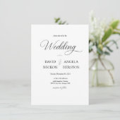 All-In-One Neutral Modern Boho Wedding Kaart (Staand voorkant)