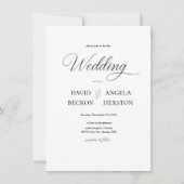 All-In-One Neutral Modern Boho Wedding Kaart (Voorkant)