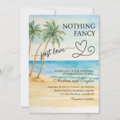 All in One Nothing Fancy Just Love Beach Palm Tree Kaart (Voorkant)