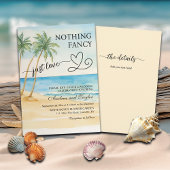 All in One Nothing Fancy Just Love Beach Palm Tree Kaart