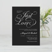 All In One Nothing Fancy Just Love Bruiloft Kaart (Staand voorkant)