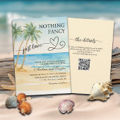 All in One Nothing Fancy Just Love QR Code Beach Kaart