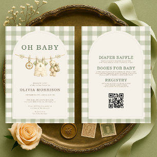All in One Oh Baby Woodland Baby Borrel Kaart