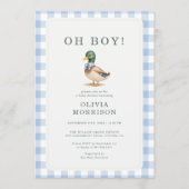 All in One Oh Boy Wilde Eend Baby Borrel Kaart (Voorkant)