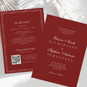 All in One Old Money Wedding Kaart