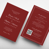 All in One Old Money Wedding Kaart