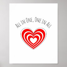 "All in One, One in All"-Poster