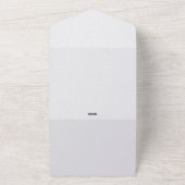 All in One Pearl Finish Huwelijksuitnodiging All In One Uitnodiging (Buitenkant)