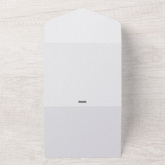 All in One Pearl Finish Huwelijksuitnodiging All In One Uitnodiging (Buitenkant)