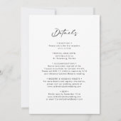 All-in-One Photo Modern Calligraphy Wedding Kaart (Achterkant)