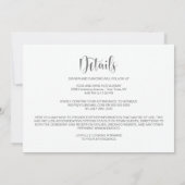 All in One Pink and White Daisies Wedding Kaart (Achterkant)