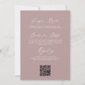 All in One Pink Wildflower Baby in Bloom Shower Kaart (Achterkant)