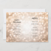 All in one Roos gouden glitterverlichting 50 jaar Kaart (Achterkant)