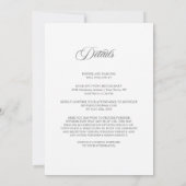 All in One Rustic Eucalyptus Greenery Wedding Kaart (Achterkant)