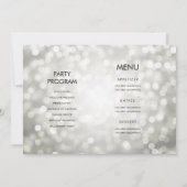 All in One Silver Glitter Lights 40 Verjaardag Kaart (Achterkant)