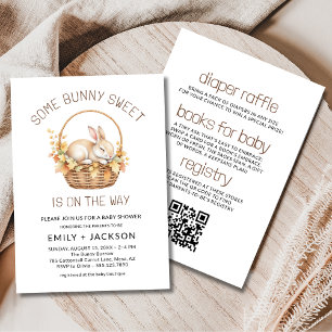All in One Some Bunny Sweet Autumn Baby Shower Kaart
