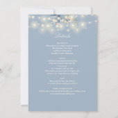 All In One Stof Blauw Snoer Lichtjes Bloemige Trou Kaart (Achterkant)