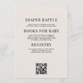 All in One Sweet Little Girl Bow Baby Shower Kaart (Achterkant)