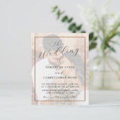 All-in-One Terracotta Photo Wedding Invitation (Staand voorkant)