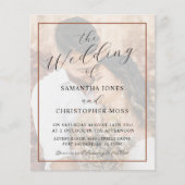 All-in-One Terracotta Photo Wedding Invitation (Voorkant)