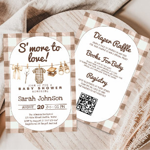 All in One Toevoegen S'more To Love baby shower Kaart