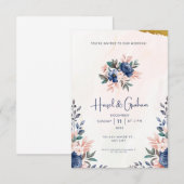 All In One Trouw Uitnodiging (Voorkant / Achterkant)