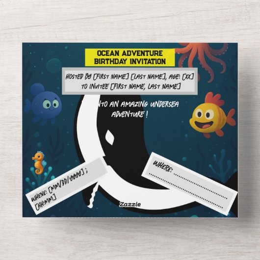 All-in-One Trouw Uitnodiging (Voorkant)