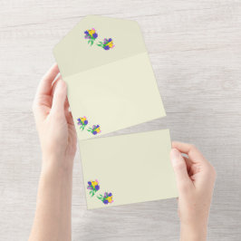 All in One Trouw UitnodigingTulpen All In One Uitnodiging