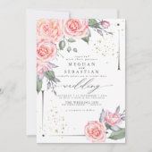 ALL in One Trouw Waterverf Groene Uitnodiging (Voorkant)