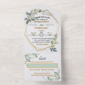 All-in-One Trouwuitnodiging All In One Uitnodiging (Binnen)