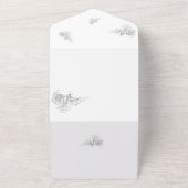 All-in-One Trouwuitnodiging: Duiven All In One Uitnodiging (Buitenkant)