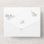 All-in-One Trouwuitnodiging: Duiven All In One Uitnodiging (Achterkant)