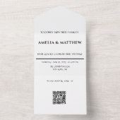 All-in-One Trouwuitnodiging QR-code All In One Uitnodiging (Binnen)