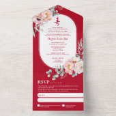 All in One Vietnamese Ouderenverjaardagsuitnodigin All In One Uitnodiging (Binnen)