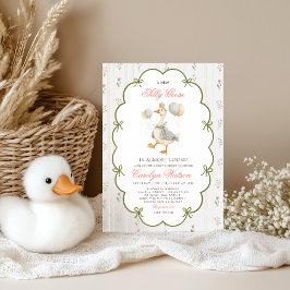 All In One Vintage Silly Goose Roze Babyfeestje Kaart