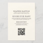 All in One Volgend Hoofdstuk Begint QR Code Baby S Kaart (Achterkant)